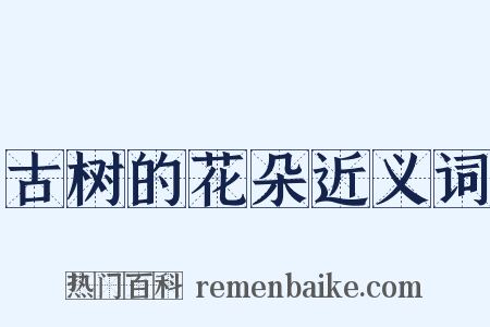 古树的花朵近义词是什么意思的图片